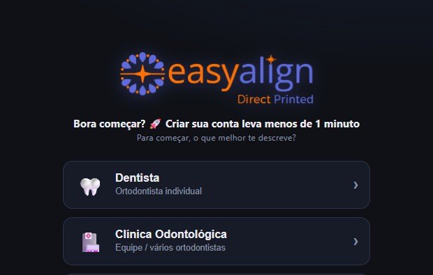 Tela de cadastro do sistema